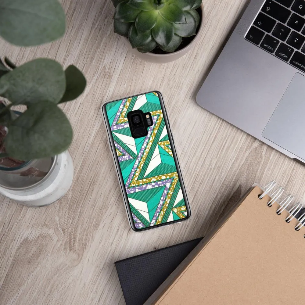 Green African Print Samsung Case