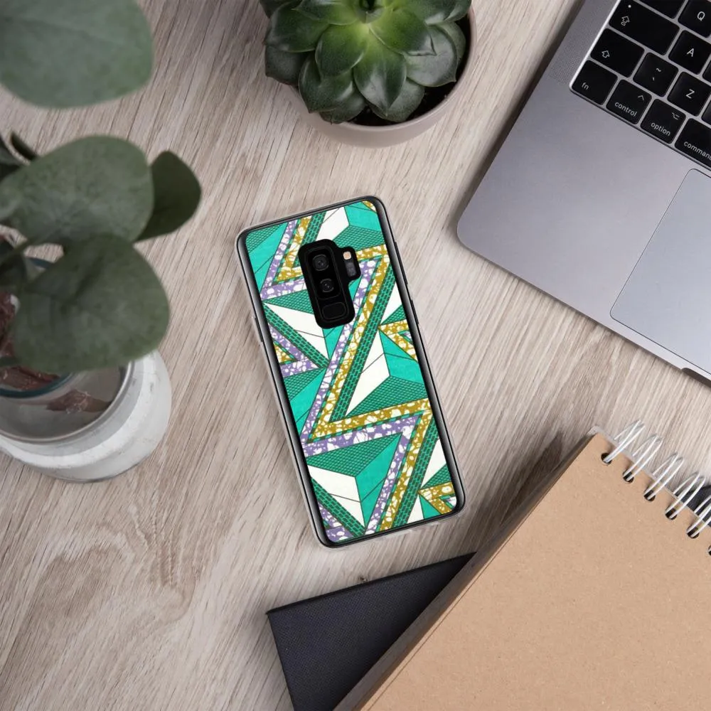 Green African Print Samsung Case