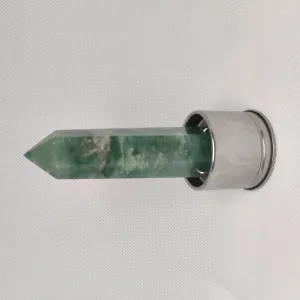 Green Aventurine Quartz Point for Crystal Water Bottle