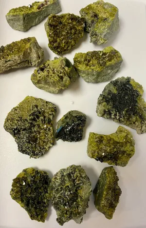 Green Garnet with Epidote