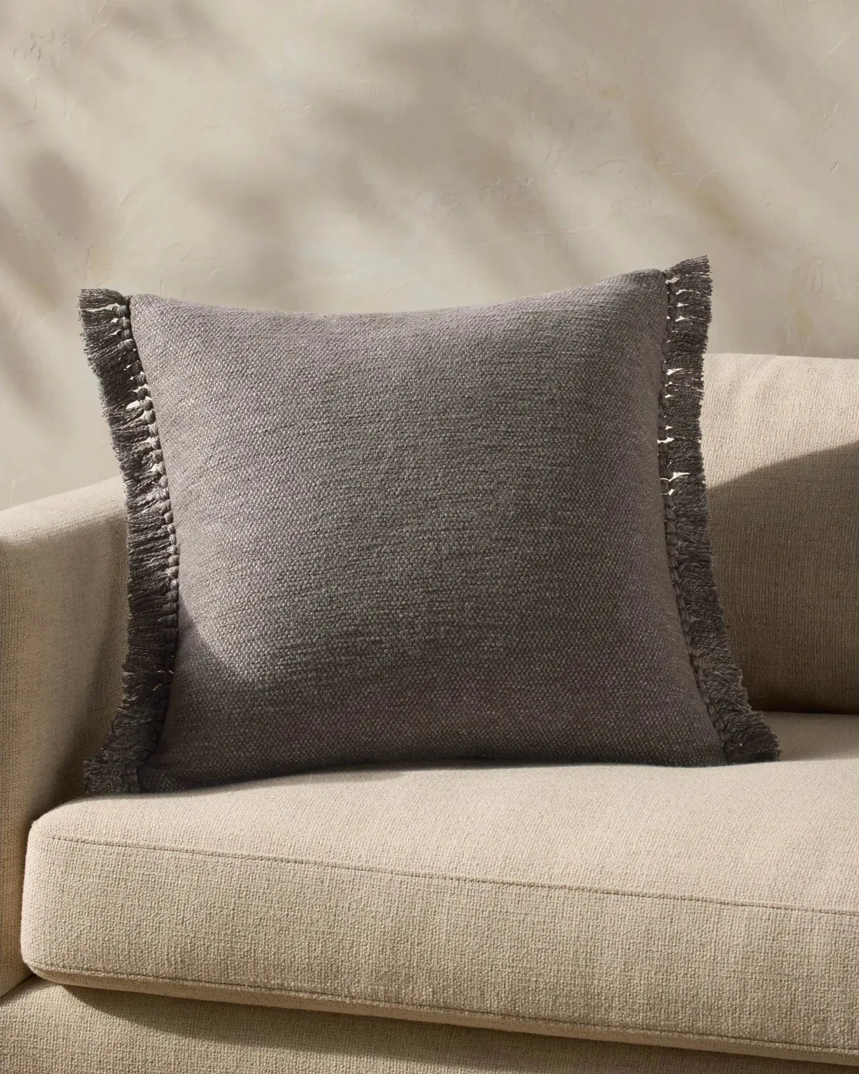 GREY 22'' x 22'' /Pillow Cover Only
