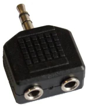 GRF 2X 1/8 (FEMALE) TO 1/8 (MALE STEREO) ADAPTOR