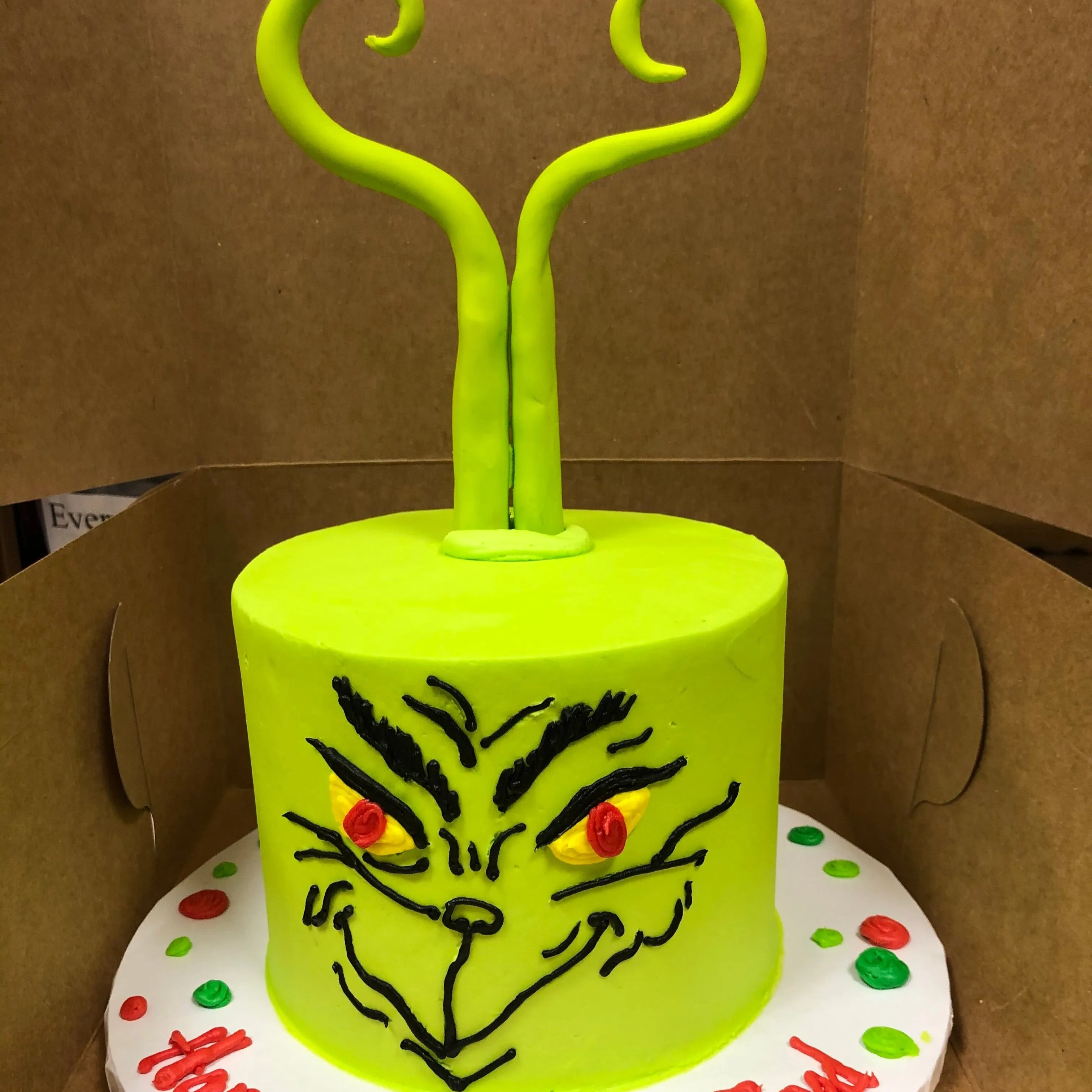Grinch Cake (3 layer 6" round)