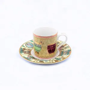 Gucci 1 cup of porcelain coffee decorated with gold finishes A-0559-A