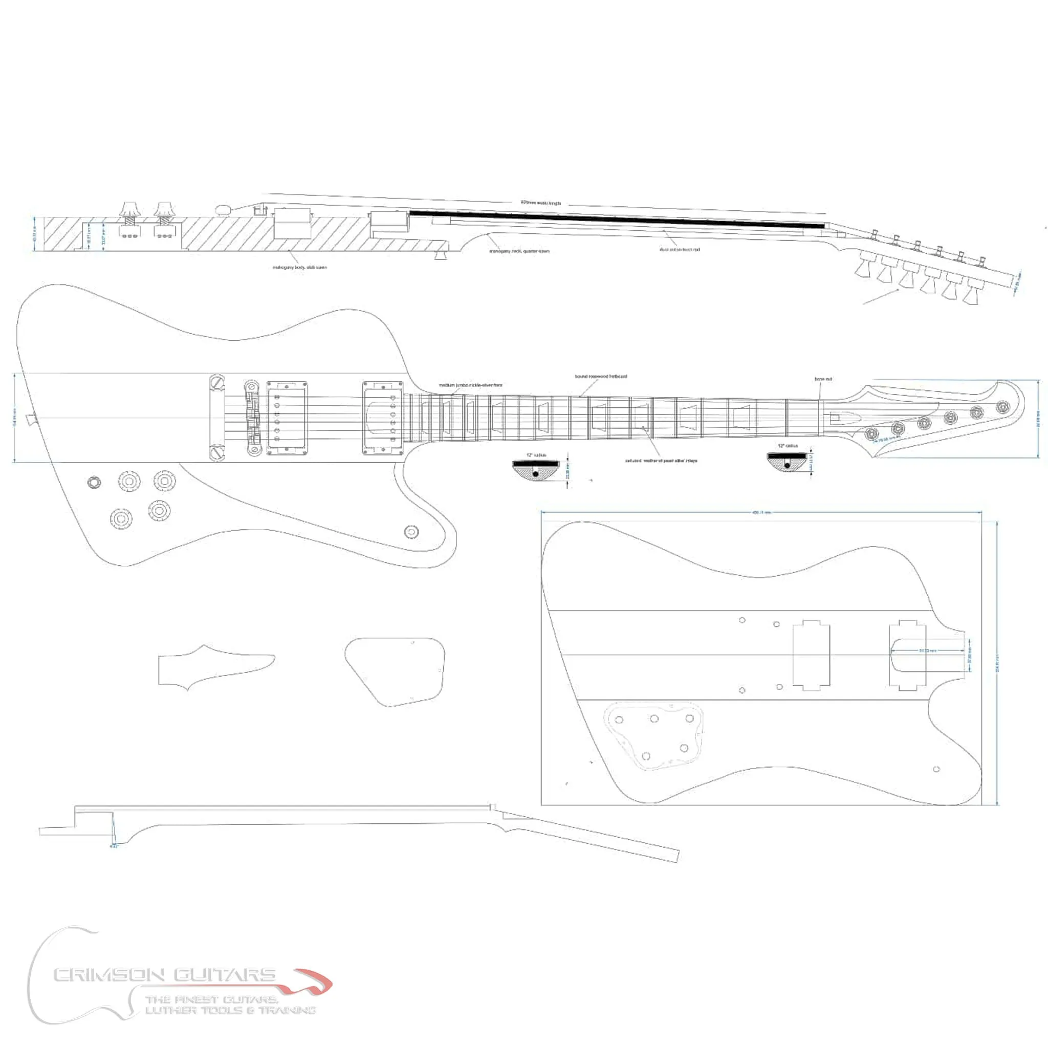 Guitar Plans - Firebird-Type