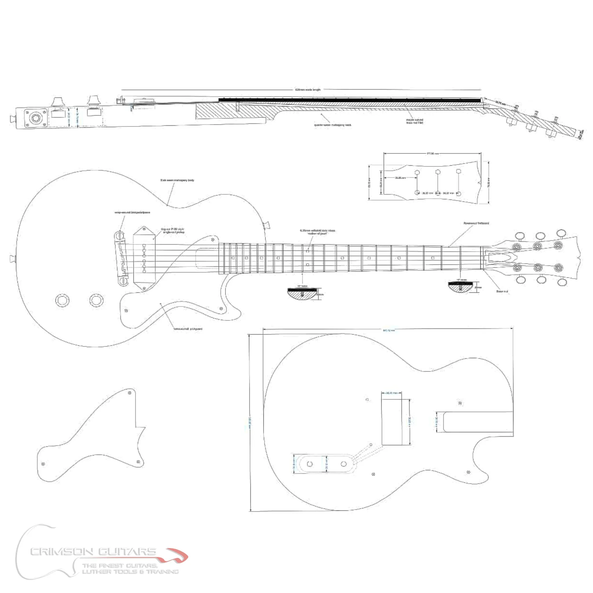 Guitar Plans - LP-Type Junior Single-Cut
