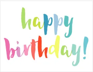 happy birthday script