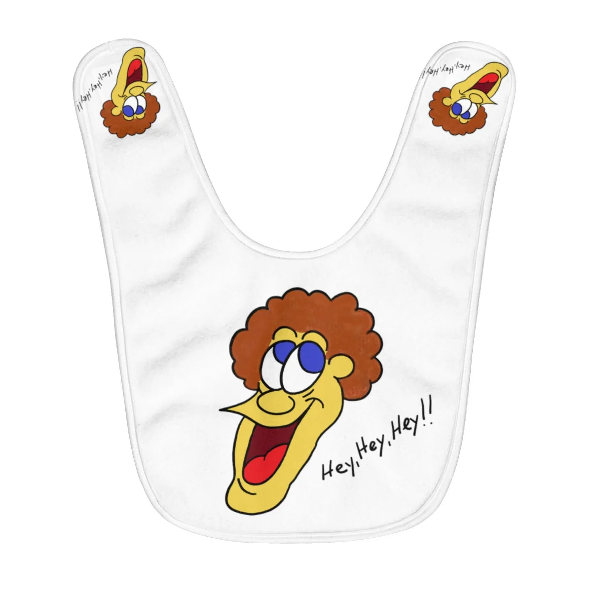 Hey, Hey, Hey!! Fleece Baby Bib