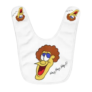 Hey, Hey, Hey!! Fleece Baby Bib