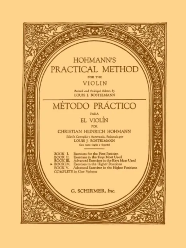 Hohmann, Practical Method For Violin Book 4 (Schirmer)
