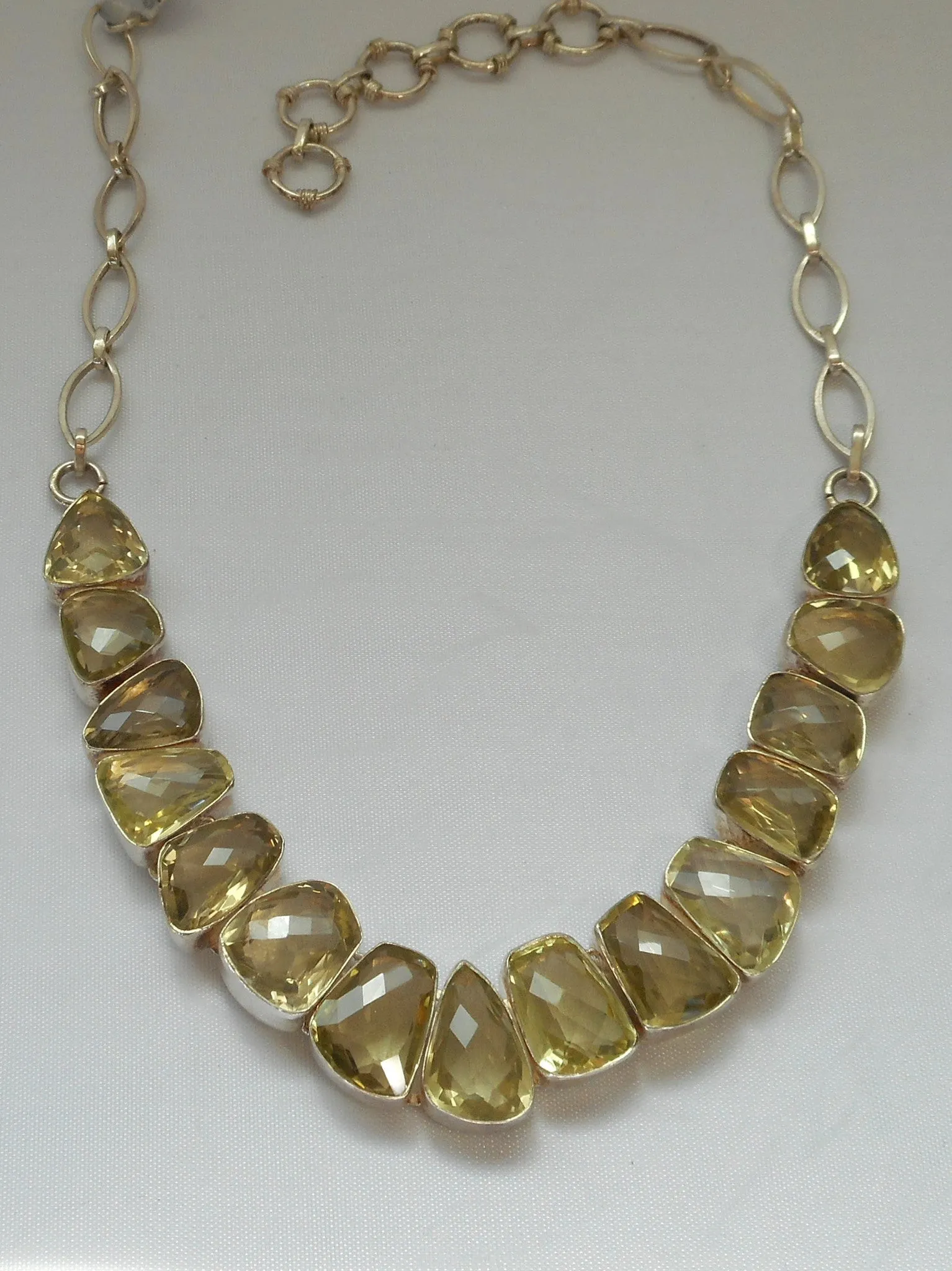 *Honey Citrine Quartz Crystal Gemstones Necklace 2