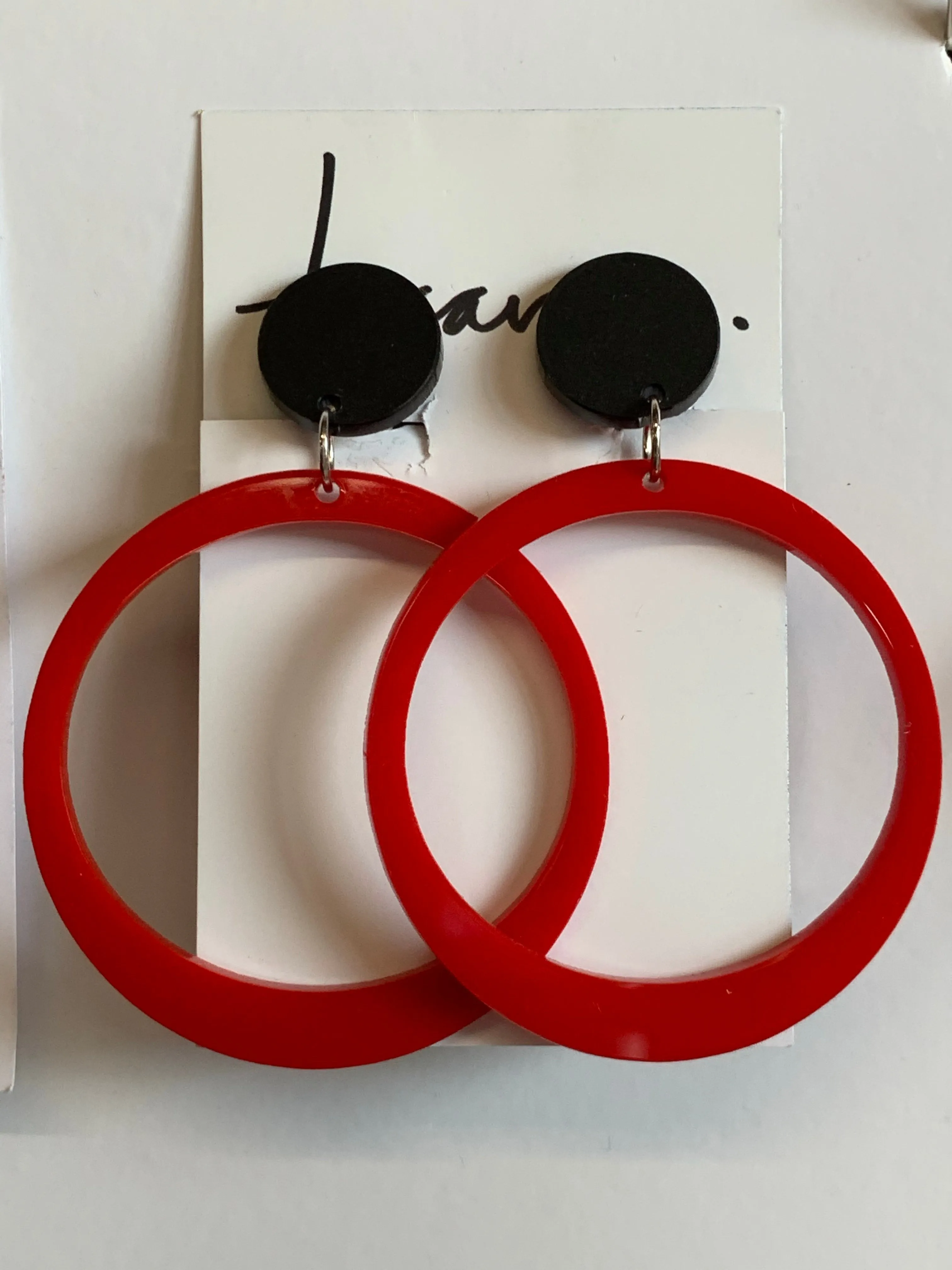 Hoop Earrings Lucite