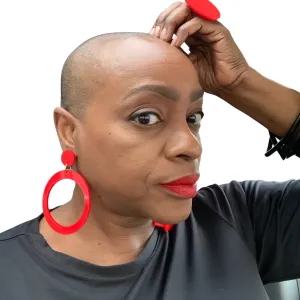 Hoop Earrings Lucite