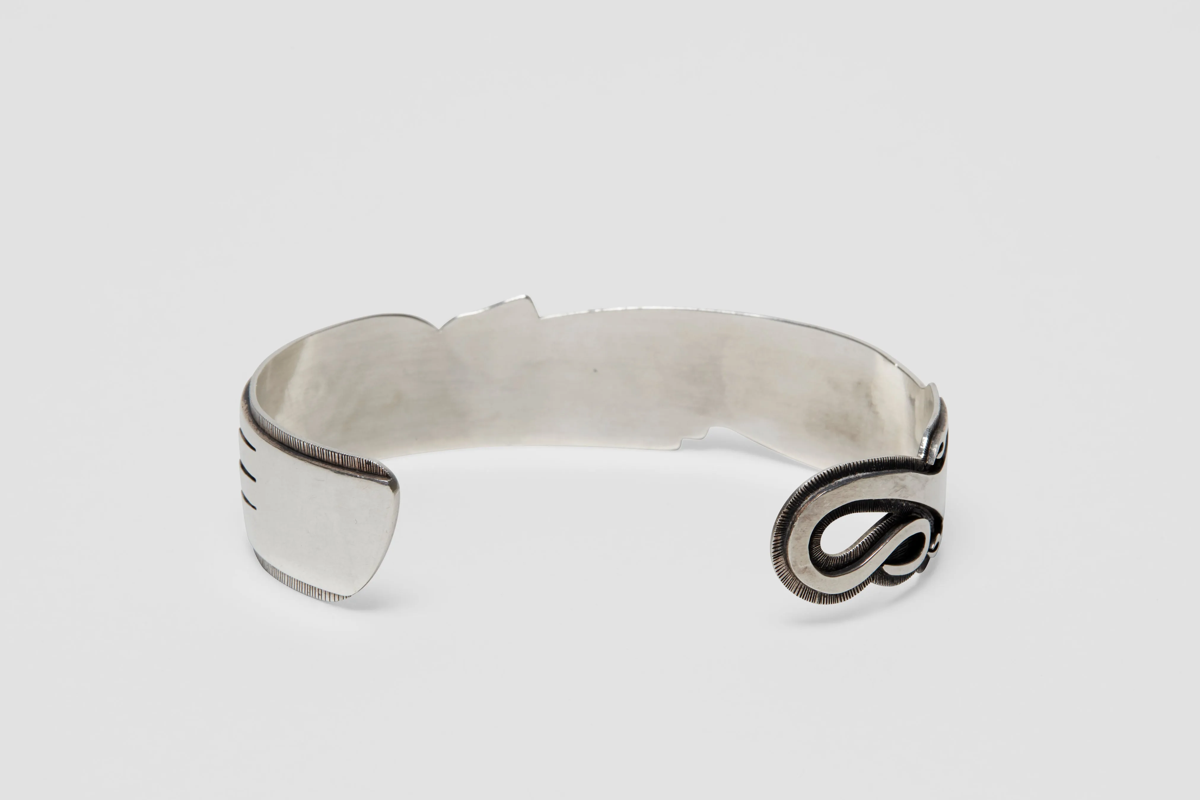 Hopi Sterling Overlay Cuff