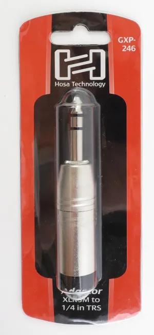 Hosa GXP-246 Adapter XLR3M to 1/4 in TRS