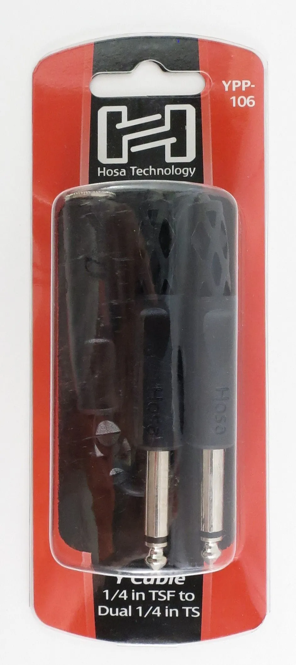 Hosa Technology, YPP-106, Y Cable 1/4 in TSF to Dual 1/4 in TS