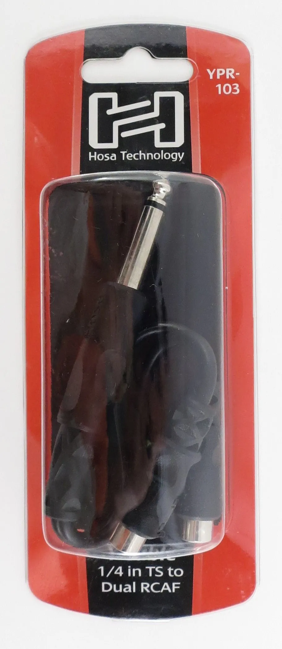 Hosa Technology, YPR-103, Y Cable 1/4 in TS to Dual RCAF