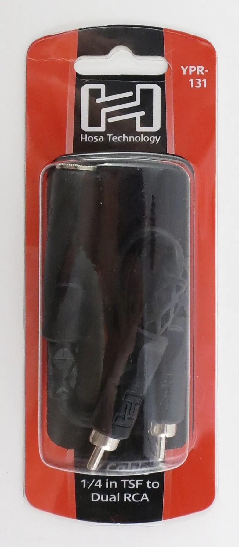 Hosa Technology, YPR-131, Y Cable 1/4 in TSF to Dual RCA