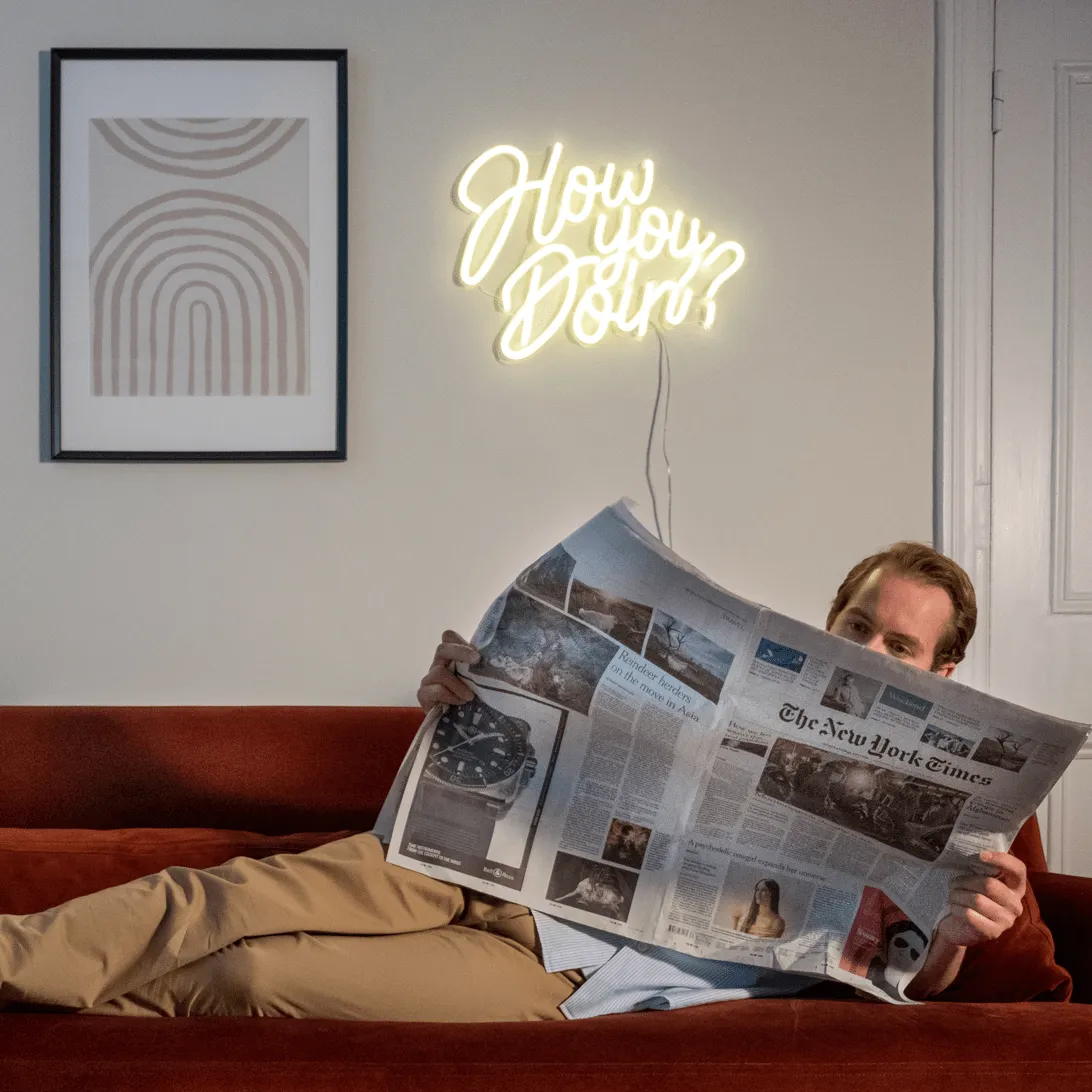 How you doin' - LED neon sign