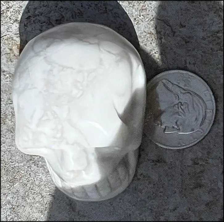 Howlite CRYSTAL SKULL - Combat Negativity, Promote Calm Communication