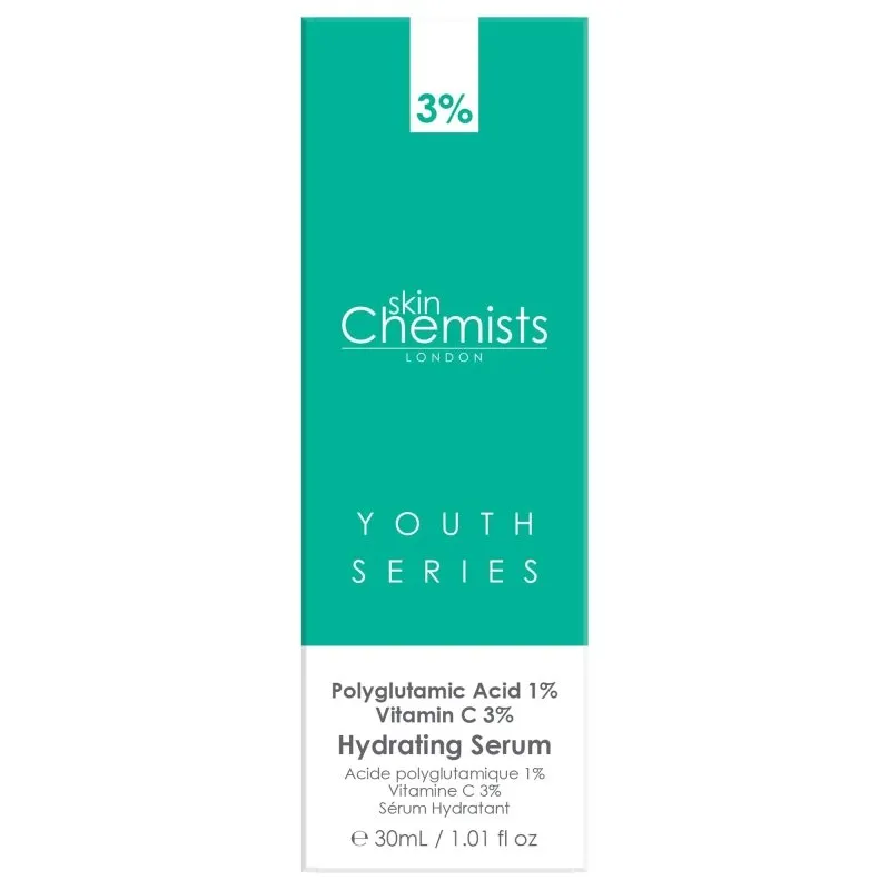 Hydrating Serum Polyglutamic Acid 1%, Vitamin C 3% 30ml
