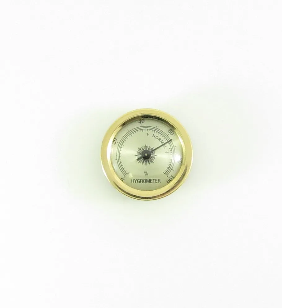 Hygrometer Gold Finish