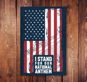 I Stand For The National Anthem Sticker