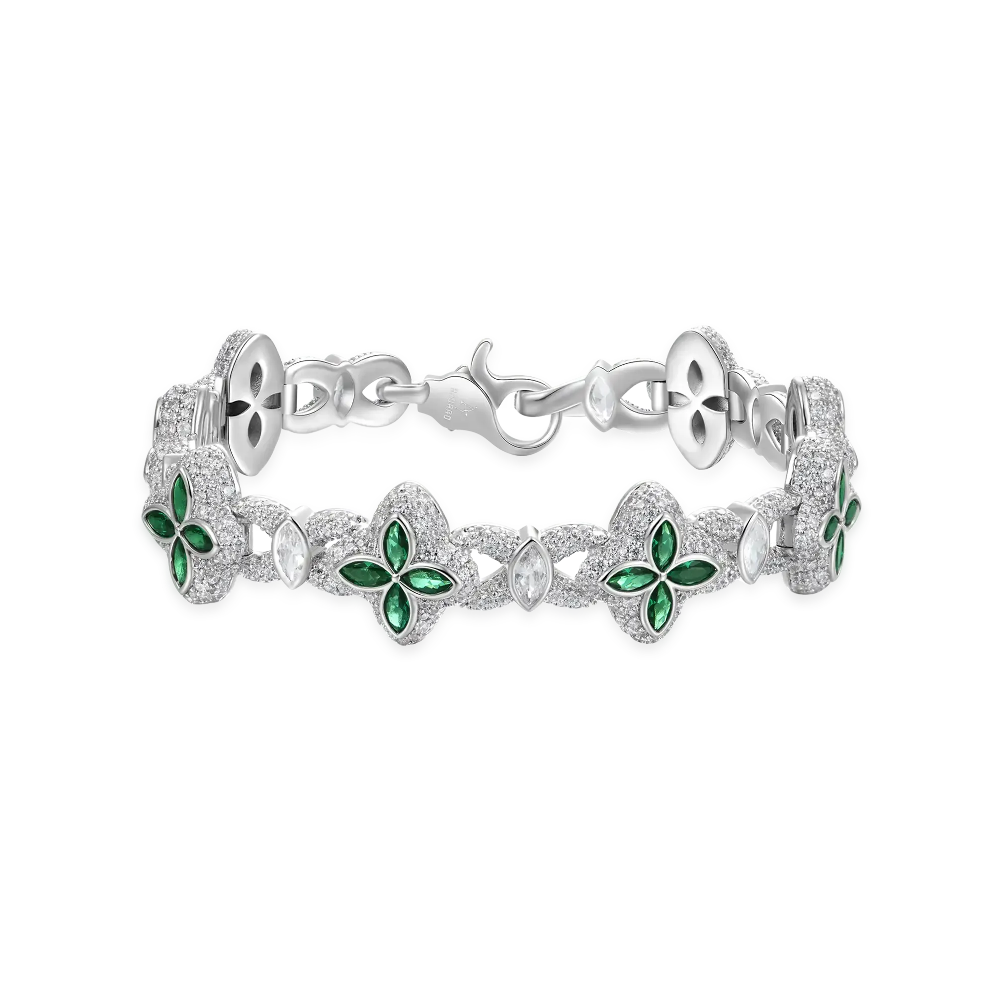 Iced Luminous Clover Bracelet