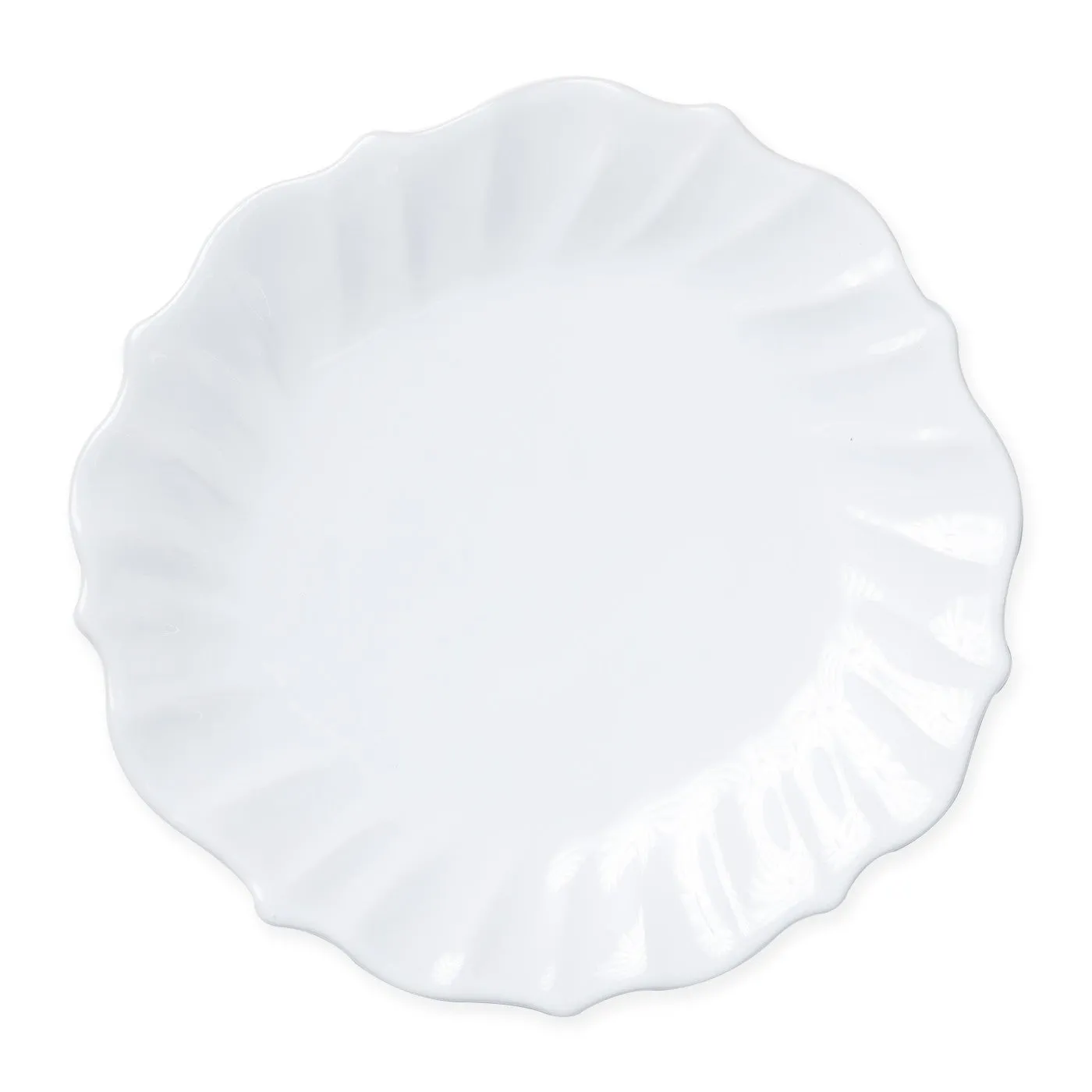 Incanto Stone White Ruffle Dinner Plate