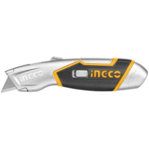 Ingco Utility Knife with Zinc Alloy Shell - HUK618