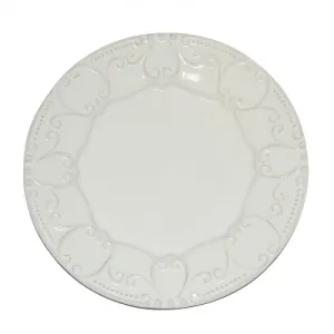 Isabella Salad Plate - Ivory