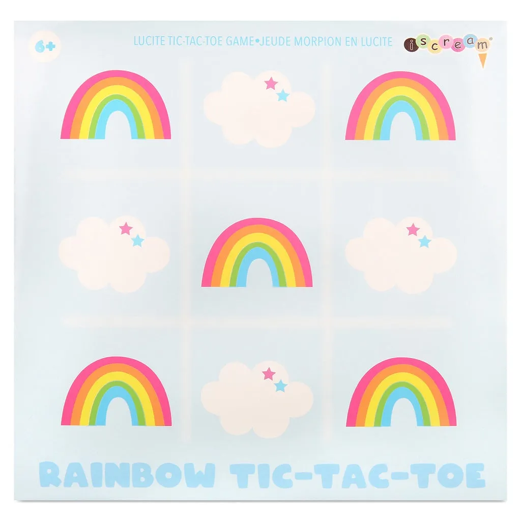 Iscream Rainbow Lucite Tic Tac Toe