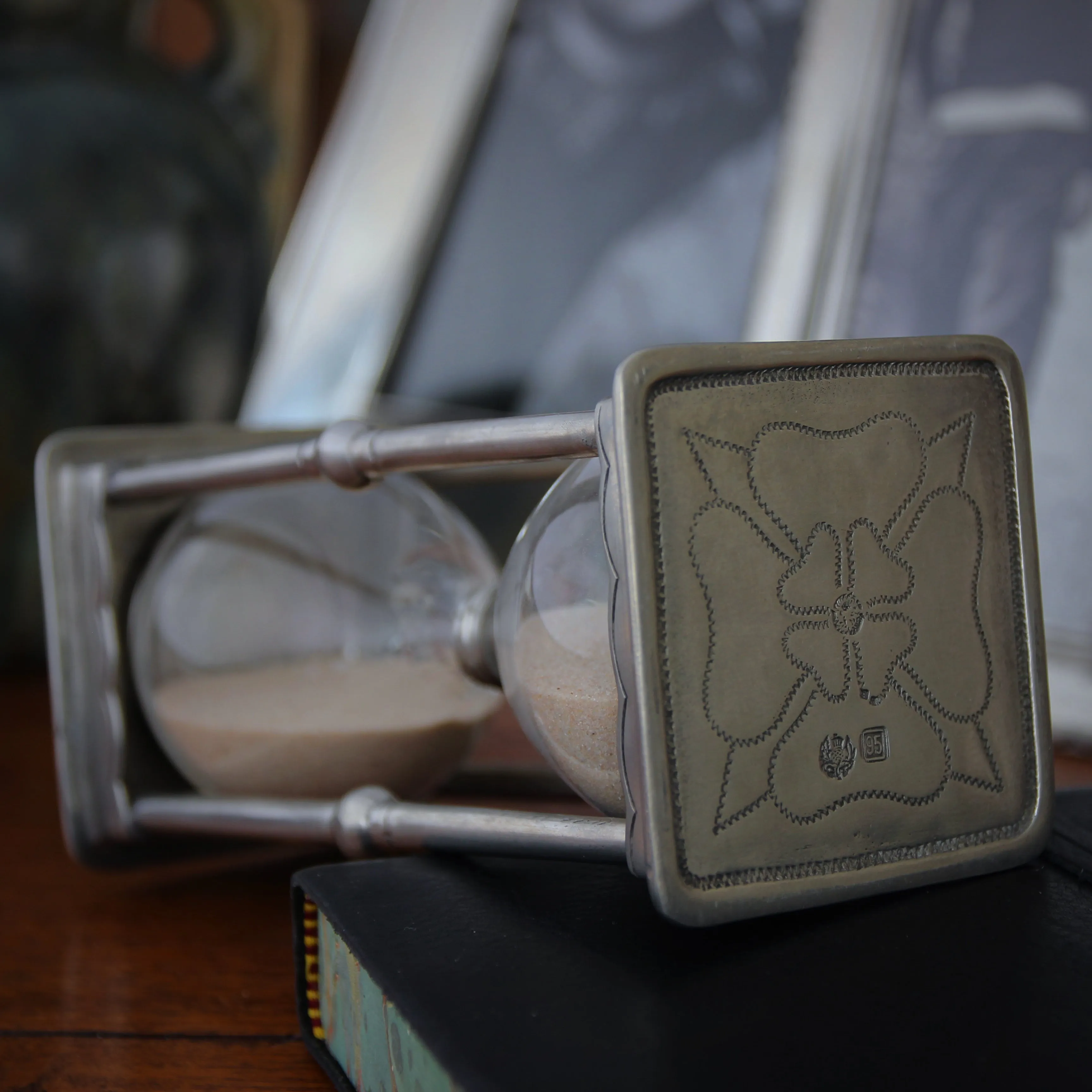 Italian Pewter Sandglass