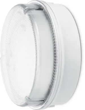 JCC JC23401WPRDIM RadiaLED Utility Mains IP65 Ø205mm Bulkhead 12W 4000K 1150lm LED Prismatic DALI/1-10V