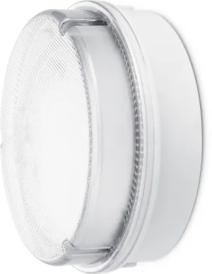 JCC JC23412WPR RadiaLED Utility Mains IP65 Ø283mm Bulkhead 21W 4000K 2000lm LED Prismatic Microwave