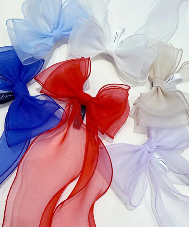 J.Jane See-Through Wavy Color Ribbon