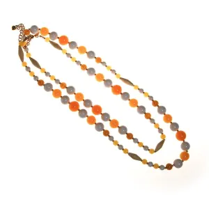 Joan Rivers Yellow and White Beaded Necklace