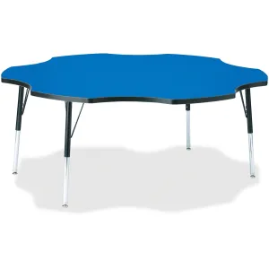 Jonti-Craft Berries Adult Black Edge Six-leaf Table