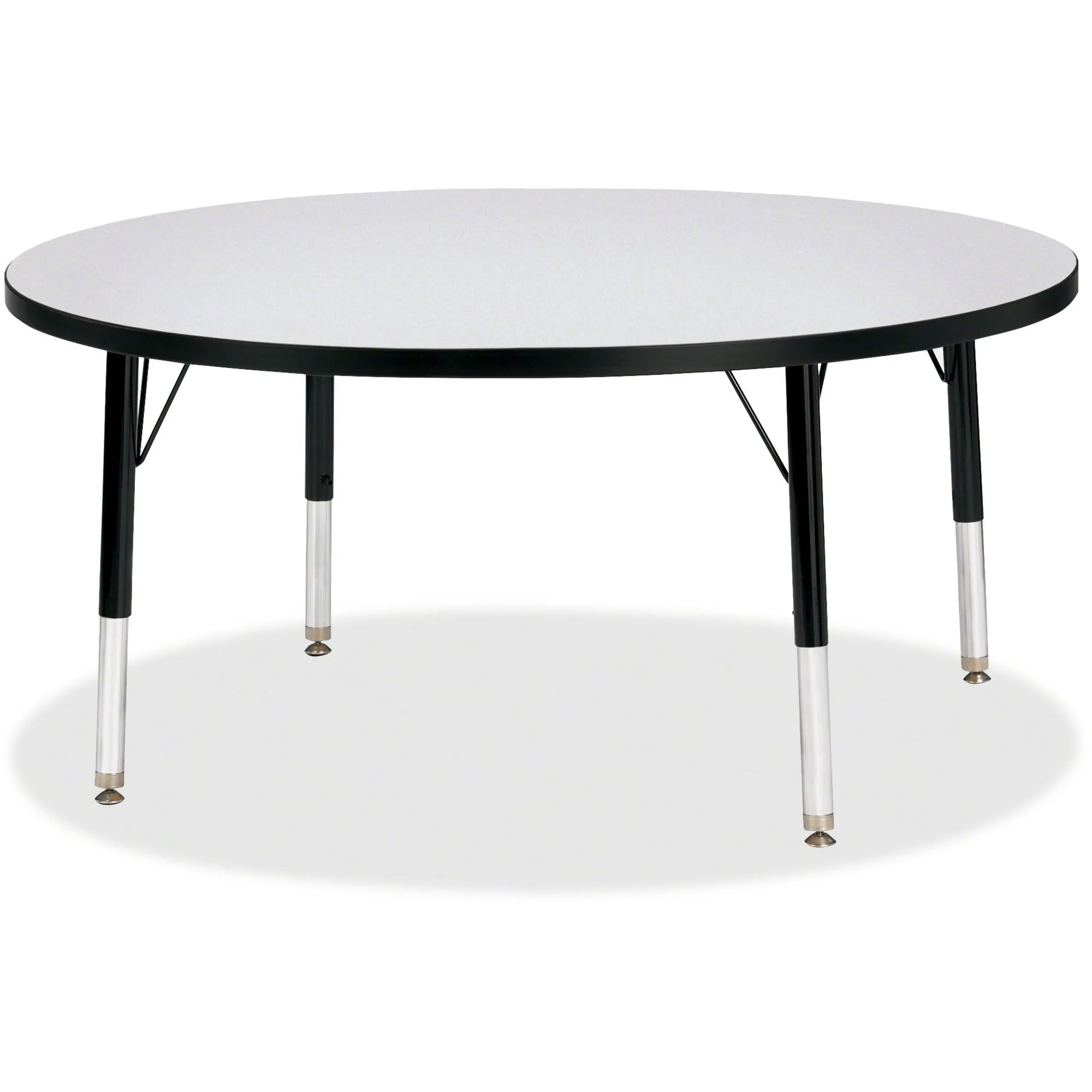 Jonti-Craft Berries Elementary Height Gray Top Color Edge Round Table