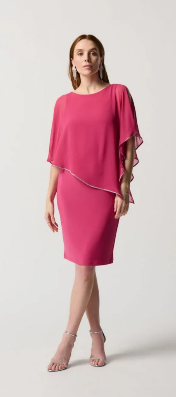 Joseph Ribkoff Chiffon Overlay Dress