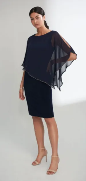 Joseph Ribkoff Chiffon Overlay Dress