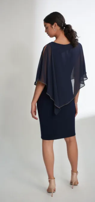Joseph Ribkoff Chiffon Overlay Dress
