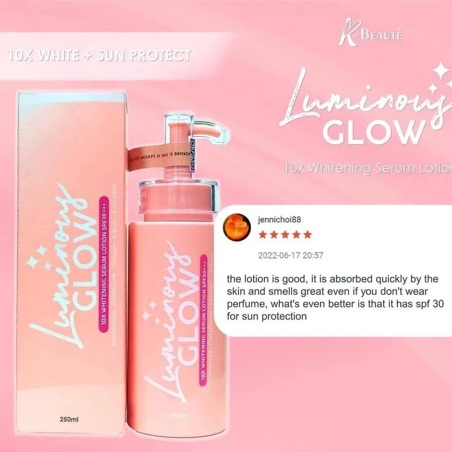 K-Beautè Luminuous Glow 10x Whitening Serum Lotion 250ml (Exp AUG 2024)