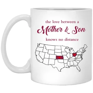 Kansas Ohio The Love Between Mother And Son Mug