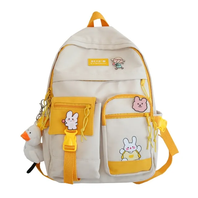 Kawaii Cute Patchwork Backpack
