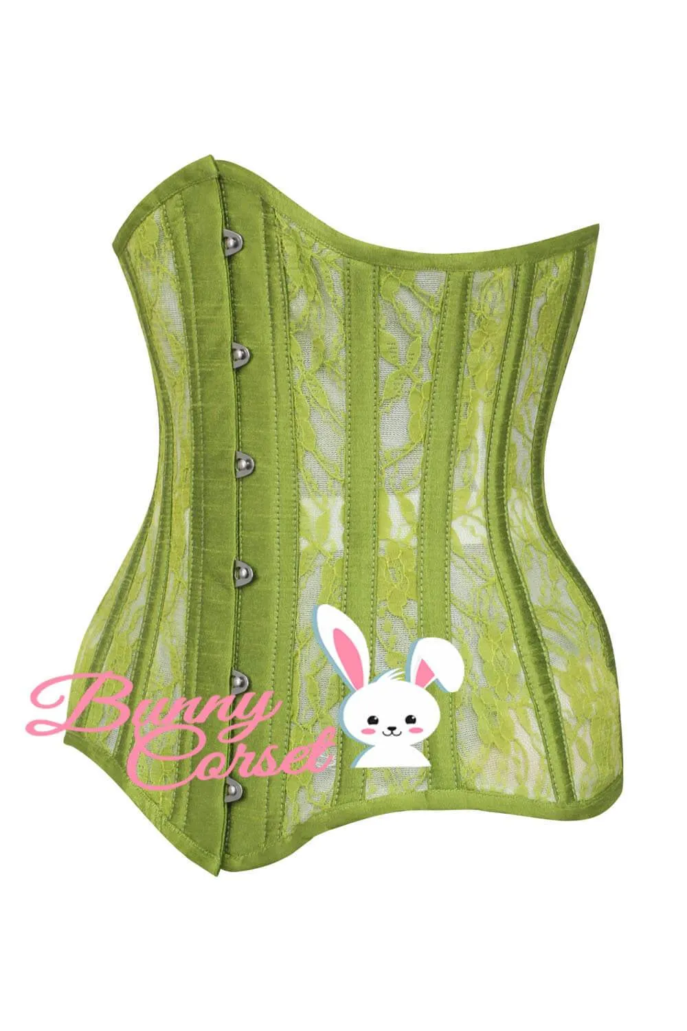 Kelsi Lace Overlay Mesh Corset