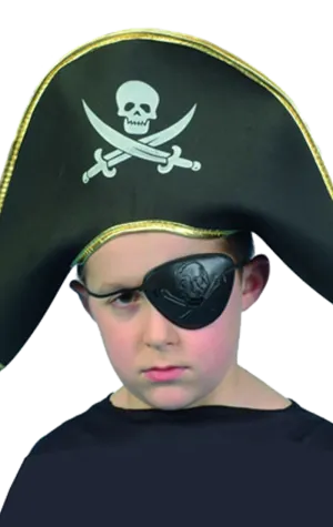 Kids Pirate Captain Hat Accessory