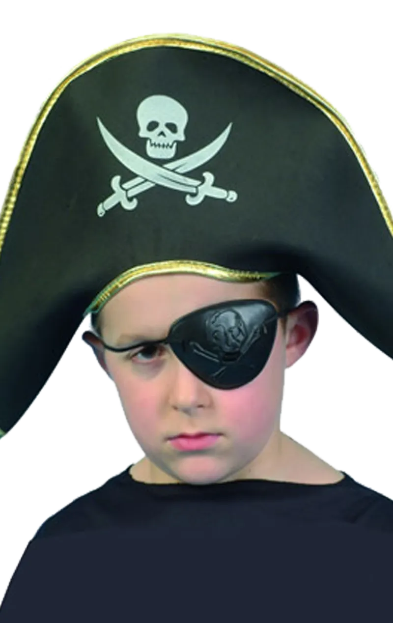 Kids Pirate Captain Hat Accessory