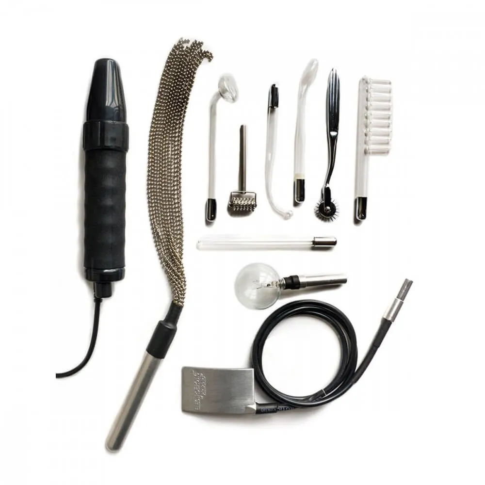 KinkLab Agent Noir Electro Erotic Neon Wand Kit