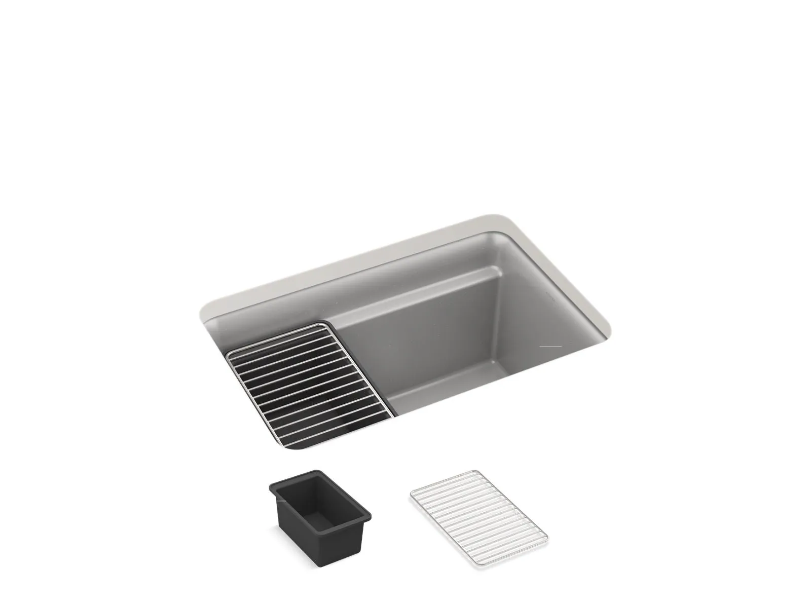 KOHLER K-27787 Cairn 27-1/2" undermount single-bowl utility sink